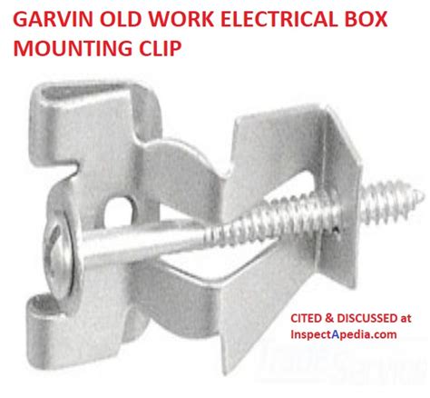 g clip for electrical boxes|old work electrical box clip.